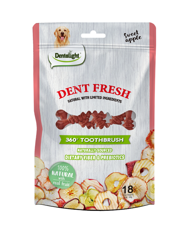 3" Dent Fresh 360° Toothbrush Sweet apple×18pcs 150g