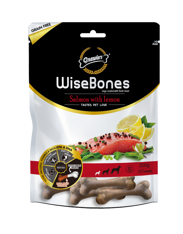 200g Small Wisebones Salmon with Lemon for Dogs