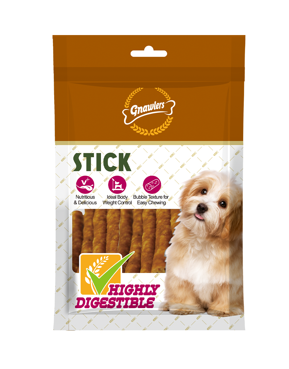 Highly Digestible Dog Chew Chicken Stick 200g Gnawlers