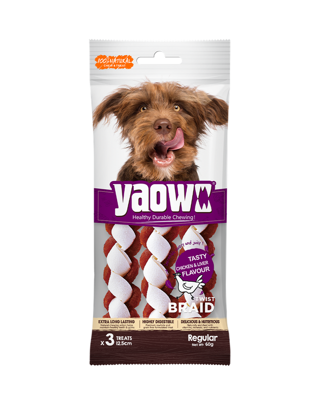 YAOWO Twist Braid Dog Chews