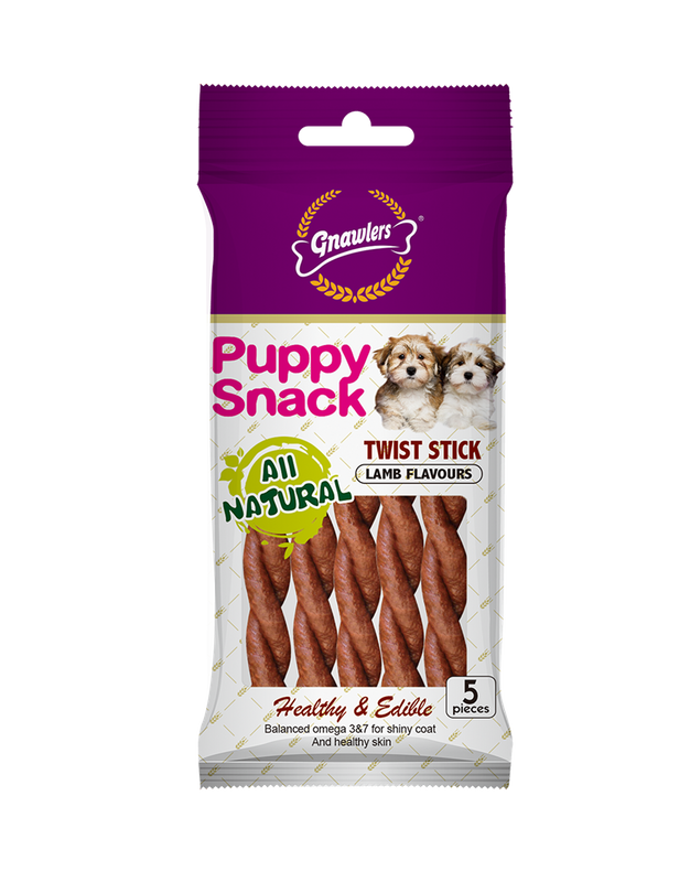 80g Lamb Flavor Twist Stick Puppy Snack